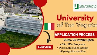 UNIVERSITY OF TOR VEGATA APPLICATION PROCESS 2024/25| Study In Italy 2024| Fully Funded Scholarships screenshot 3