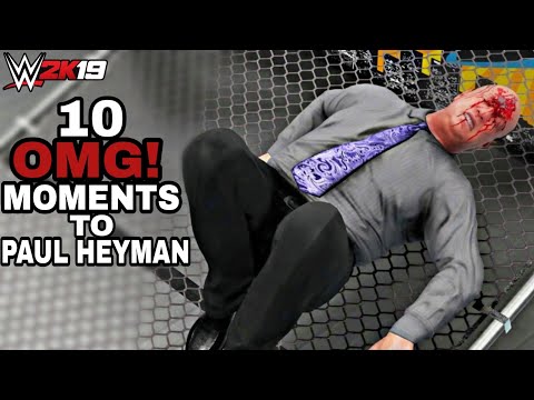 WWE 2K19 - 10 OMG Moments To Paul Heyman!