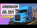 LICENCIA CDL EXAMEN DE COMBINACION 2021.PREGUNTAS Y RESPUESTAS.TEORICO EN ESPANOL.