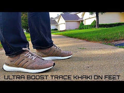 Ultra Boost Trace Khaki - On Feet (BEST 