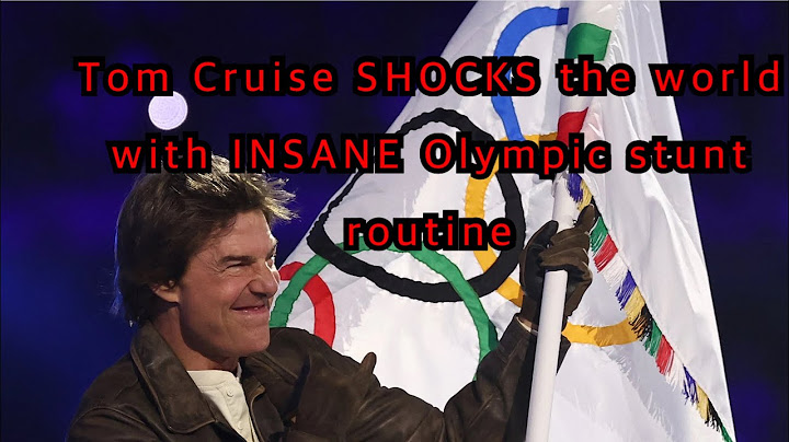 Tom Cruise SHOCKS the world with INSANE Olympic stunt routine