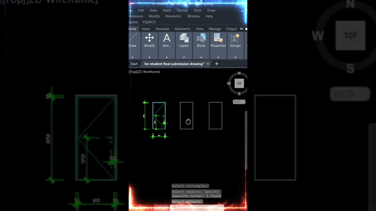 AutoCAD यंत्र 40: Automatic Door Elevation in 1 Click (ADE) | @softwaresolution7192