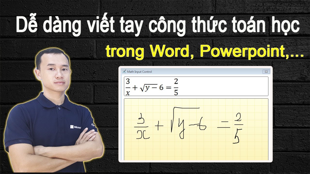 Phần mềm công thức toán học | Dễ dàng viết tay công thức toán học trên word, powerpoint,…