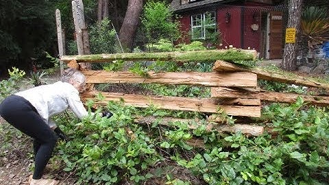 How to build a Cedar Snake Rail Fence