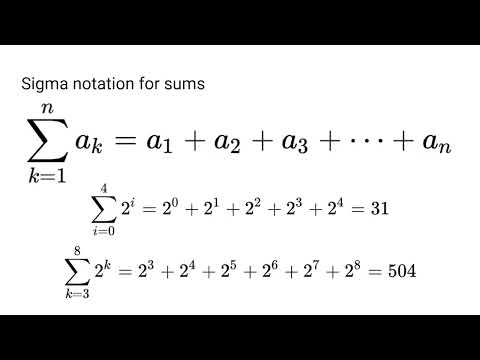 Screencast 5.2: Sums and products of sequences