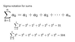 Screencast 5.2: Sums and products of sequences