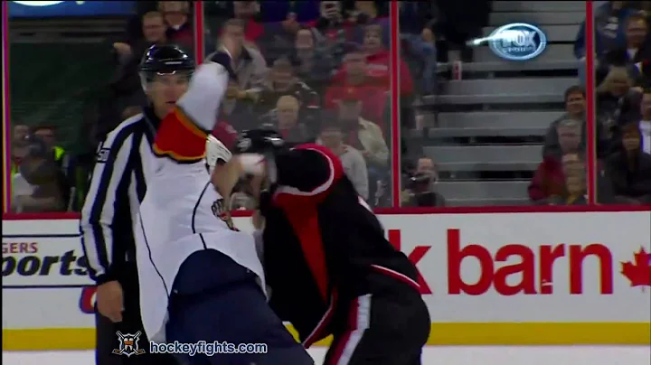 Darcy Hordichuk vs Matt Carkner Oct 28, 2010