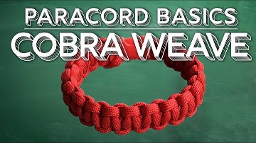 Easy Paracord Cobra Weave Bracelet Tutorial