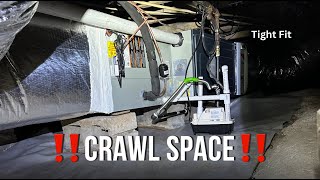 Trane 3 Ton Furnance | Tight Crawl Space