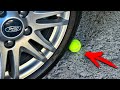 Теннисный мяч 🎾 под колесо! Полезные автохитрости, о которых Вы не знали!