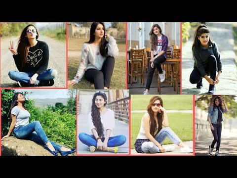 Stylish Jeans Poses for Girls | Jeans Photoshoot Ideas | Jeans Photo Poses  in standing & sitting - YouTube