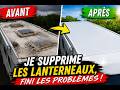 Adieu les lanterneaux 🚫 → Toit parfait garanti ! #campingcar #renovation #nomade #diy