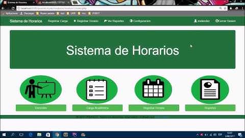 SISTEMA DE HORARIOS EN PHP Y MYSQL