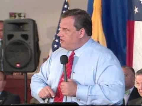 Governor Chris Christie "Schools" Teacher About Th...