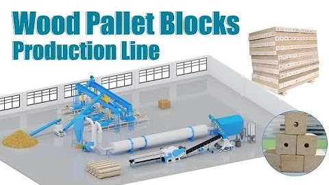 Wood Pallet Blocks Production Line 3D Video | Sawdust Pallet Block Making Machine Supplier#woodblock