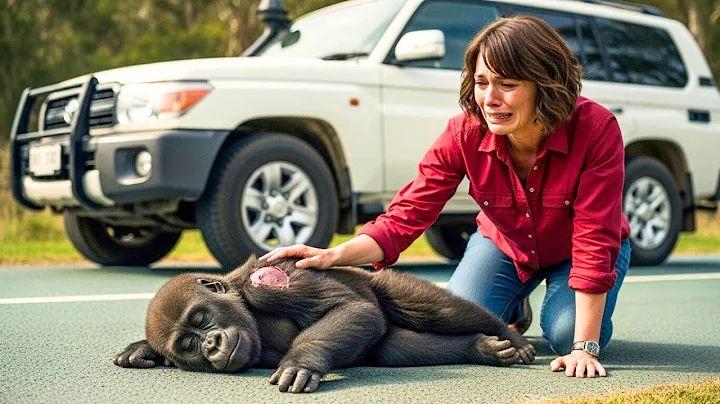Woman Hit a Blind Baby Gorilla With Her Car, What Happened Next Made Everyone Cry