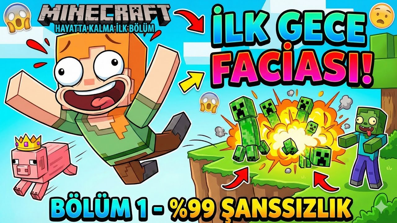 Minecraft Hayatta Kalma | İlk Kaos