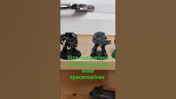 size comparison between spacemarines #tabletopgame #leviathan #warhammer40k