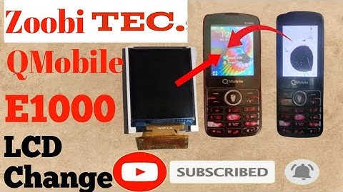 How to change QMobile E1000 LCD | china mobile lcd replacement | Zoobi Tec