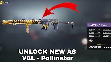 How To Unlock Free AS VAL - Pollinator Skin In SEASON 8 Call Of Duty Mobile COD MOBILE