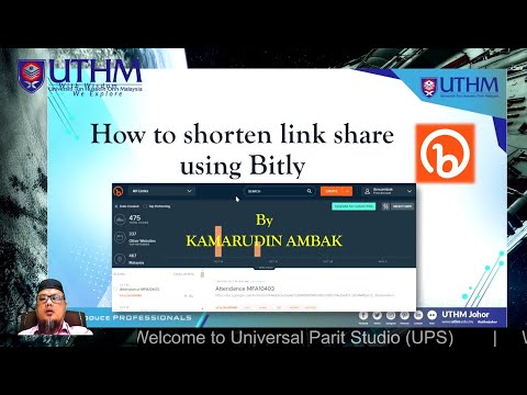 Demo cara shorten link menggunakan Bitly platform