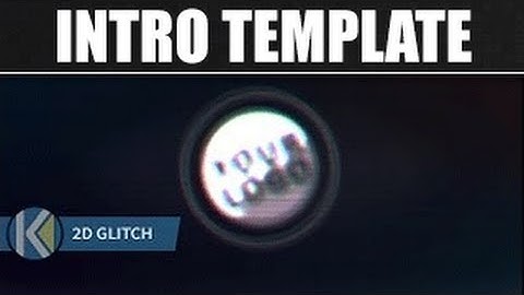 Free 2D Intro #22 | FREE After Effects Template \\ Glitch 2D \\ Logo Intro