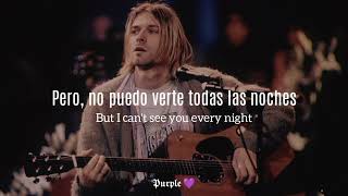 Nirvana; About A Girl. Sub. Español e Inglés (MTV Unplugged)