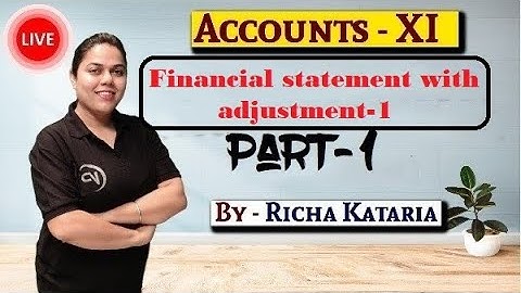 ACCOUNTANCY I CLASS -12th I UPPCL I TGT I PGT I CBSE I ISC I NIOS I BY- RICHA KATARIA MA