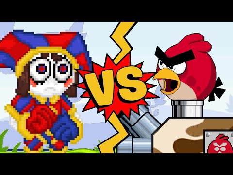M.U.G.E.N. Battles | Pomni vs Angry Birds Tank | The Amazing Digital Circus vs Angry Birds