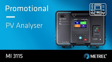MI 3115 | PV Analyser | Promotional