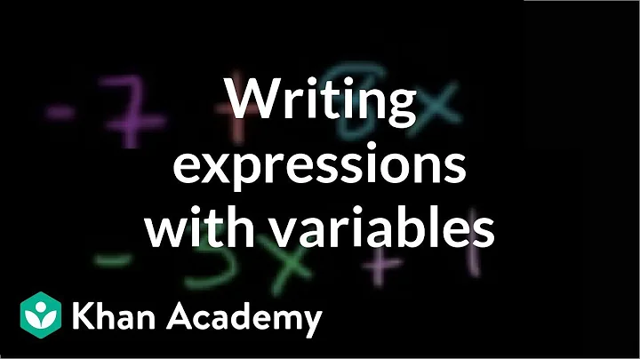 How to write expressions with variables | Introduction to algebra | Algebra I | Khan Academy