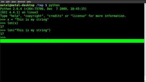 Python Basics - Find the length of a string