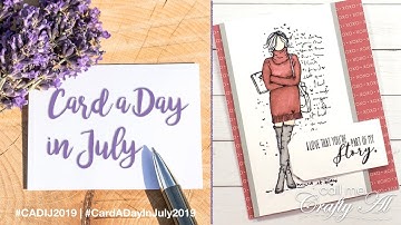 Part of My Story Card | Zig Clean Color Real Brush Markers | Card a Day in July 2019