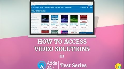 How to Access Video Solutions in Adda247 Test Series
