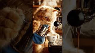 Barista Cat Chuii Masters the Espresso ☕✨ (The Ultimate Coffee Art)