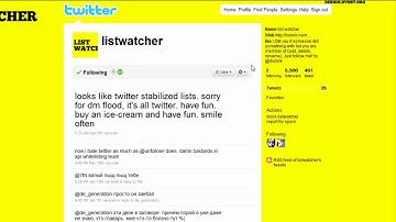 Twitter Tips - List Watcher