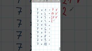 Full 7 Times Table | Easy Multiplication Practice ✏️📚 Update