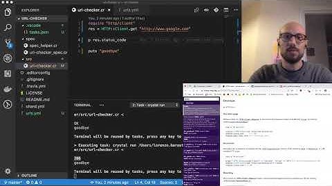 1 Live coding a URL checker in Crystal