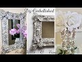 Diy Embellished Wall Mirror and vase Using Christmas Ornaments| Christmas Home Decor on a Budget