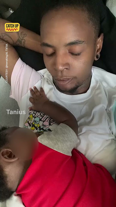 Trans dad gives birth and breastfeeds his baby