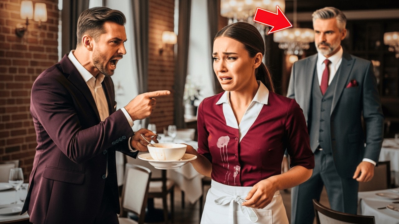 Kelnerka przyniosła zupę dla złego gościa… reakcja milionera zaskoczyła wszystkich