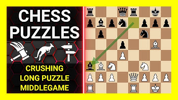 Chess Puzzles to Practice. Themes: Crushing, Long puzzle, Middlegame. Learn Chess