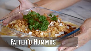 Damascene Fatteh'd Hummus - Ramadan Recipes | Dalia's Kitchen