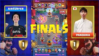 [WORLD GRAND FINALS] AIRSURFER VS PANDORA | Queso Cup Clash Royale