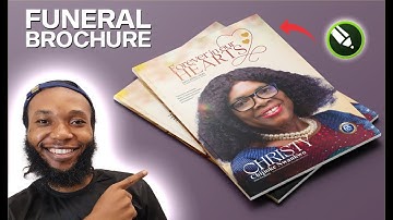 How to design Funeral Brochure magazine in CorelDraw | Step by Step Process