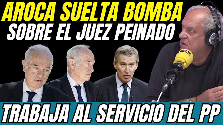 💥 WATCH OUT! Javier Aroca DROPS the BOMBSHELL: JUDGE Peinado WORKS for the PP
