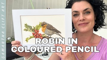How to Draw a Robin in Coloured Pencil
