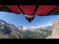 Thrilling Wingsuit Flyby from My Perspective - Chest Cam POV