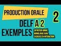 Production orale delf a2 exemples  2