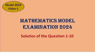 SSLC Model Examination 2024 Answers Video-1